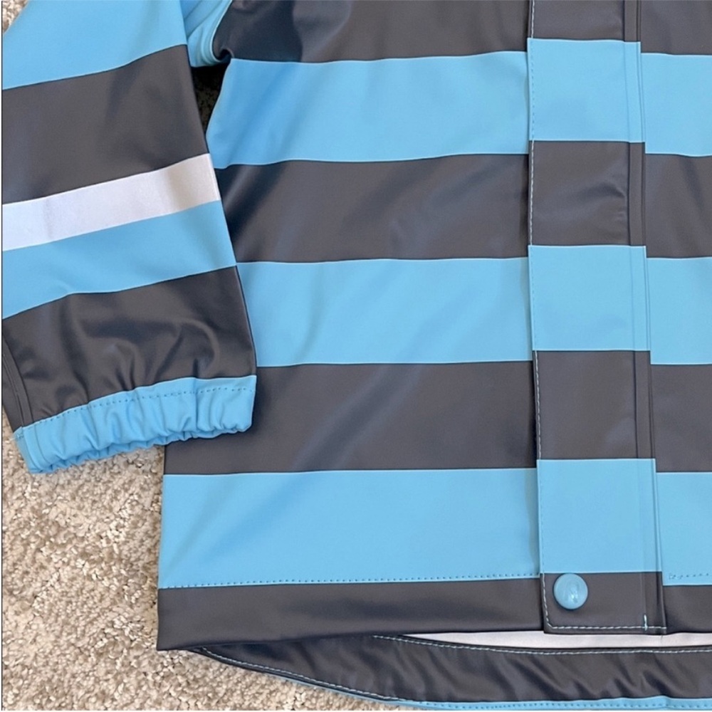Reima Kids' Vesi Raincoat in Blue Sky Stripe—3T - Picture 7 of 11